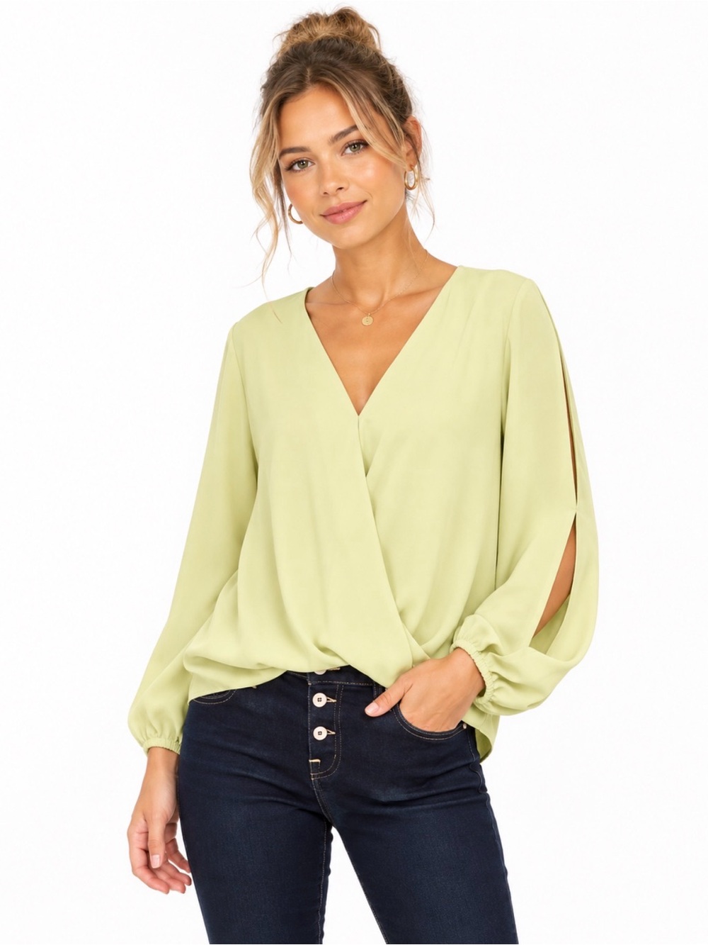 INC International Concepts Surplice Blouse